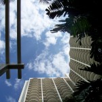 Waikiki Hotel Looking Up