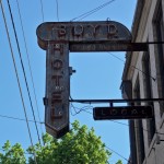 Boyds Hotel sign