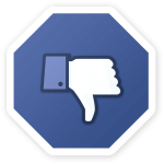 Dislike Button Stop Sign