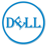 Dell Logo in Algerian Font