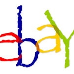 eBay Logo in Papyrus Font