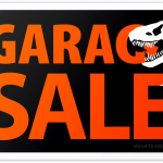 Jurassic Garage Sale Sign