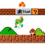 Super Mario Bros Start Menu