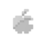 Apple Logo in Chicago Font