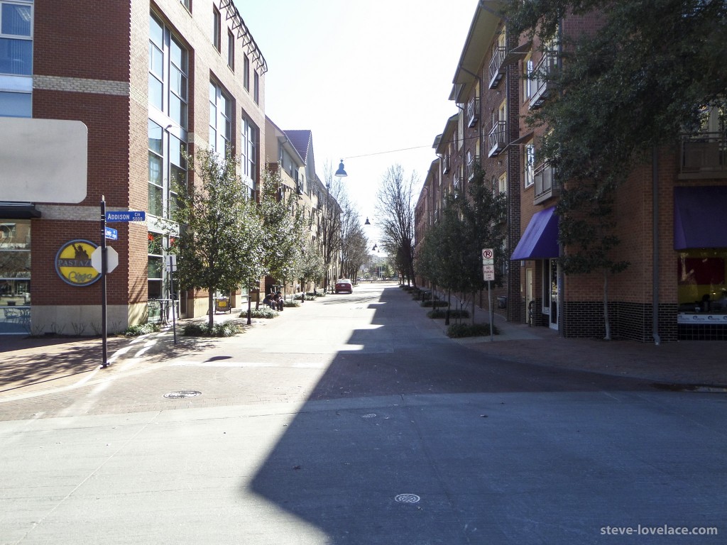 Narrow Street at Addison Circle