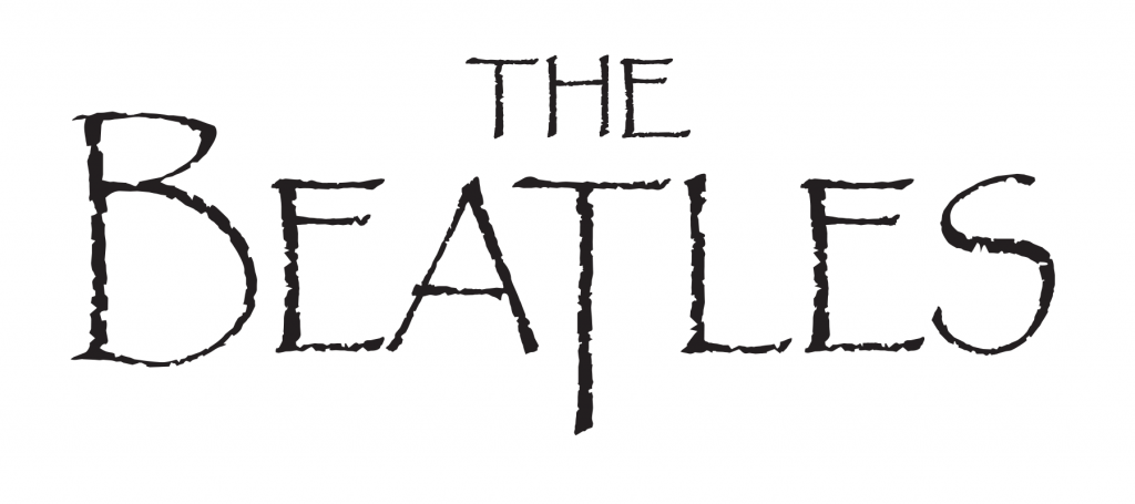 The Beatles logo in Papyrus