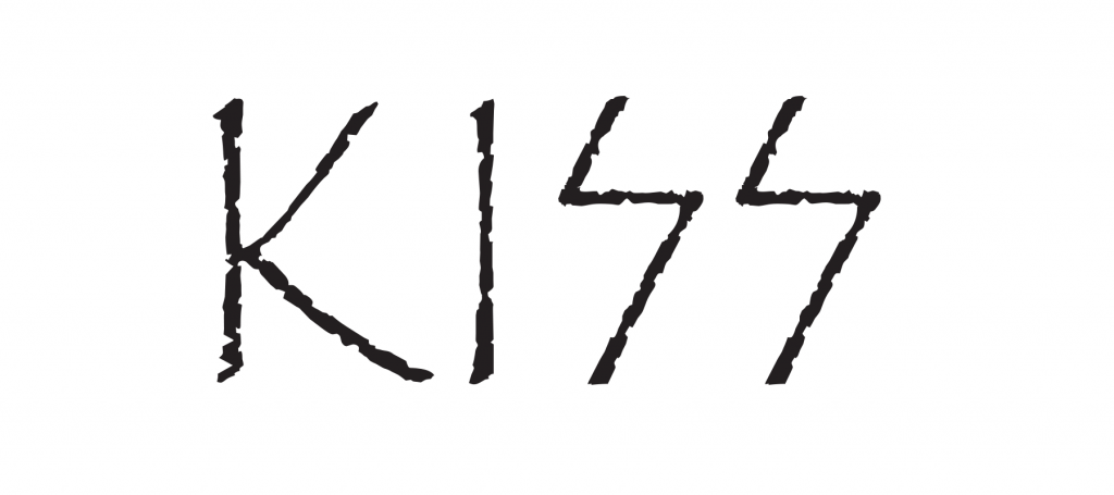 Kiss logo in Papyrus