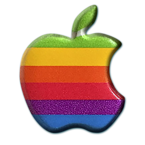 Rainbow Apple Badge