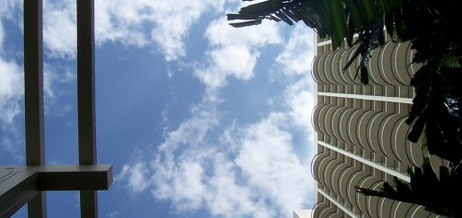 Waikiki Hotel Looking Up