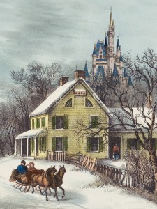 Disney World in a Currier & Ives Print