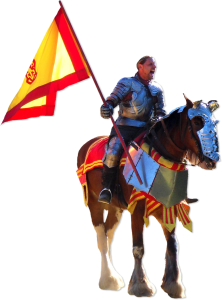 Knight on Horse at Renaissance Fair