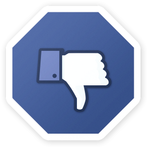 Dislike Button Stop Sign