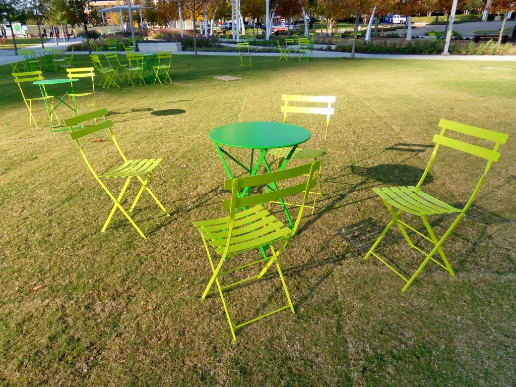 Bistro Chairs in Klyde Warren Park