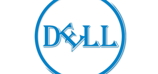 Dell Logo in Algerian Font