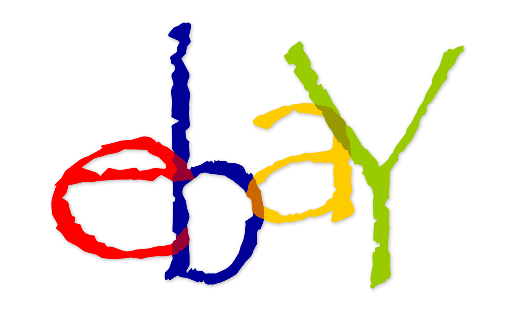 eBay Logo in Papyrus Font