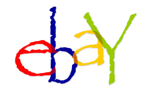 eBay Logo in Papyrus Font