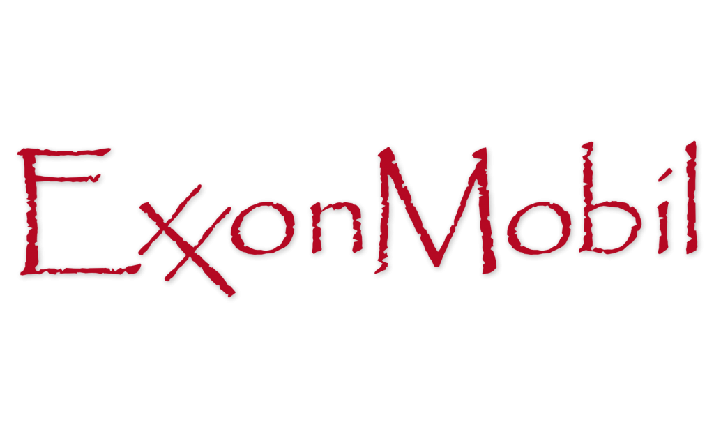ExxonMobil Logo in Papyrus Font