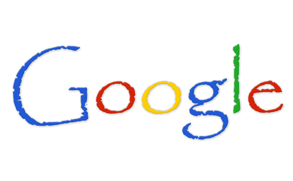 Google Logo in Papyrus Font