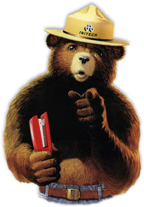 Smokey the Bear in "Office Space"