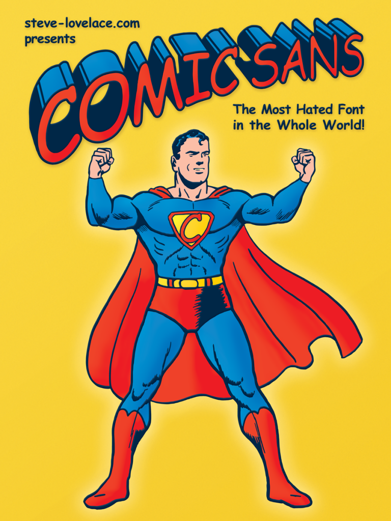 Comic Sans Comic Book Cover