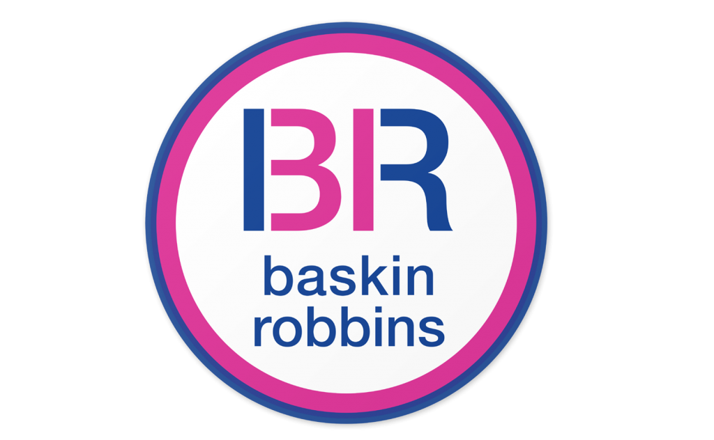 Baskin Robbins logo in Helvetica