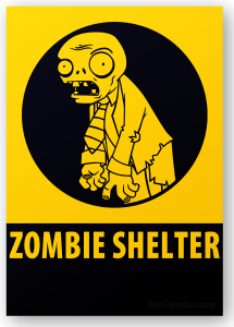 Zombie Shelter sign