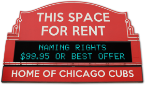 Wrigley Field Sign for Rent