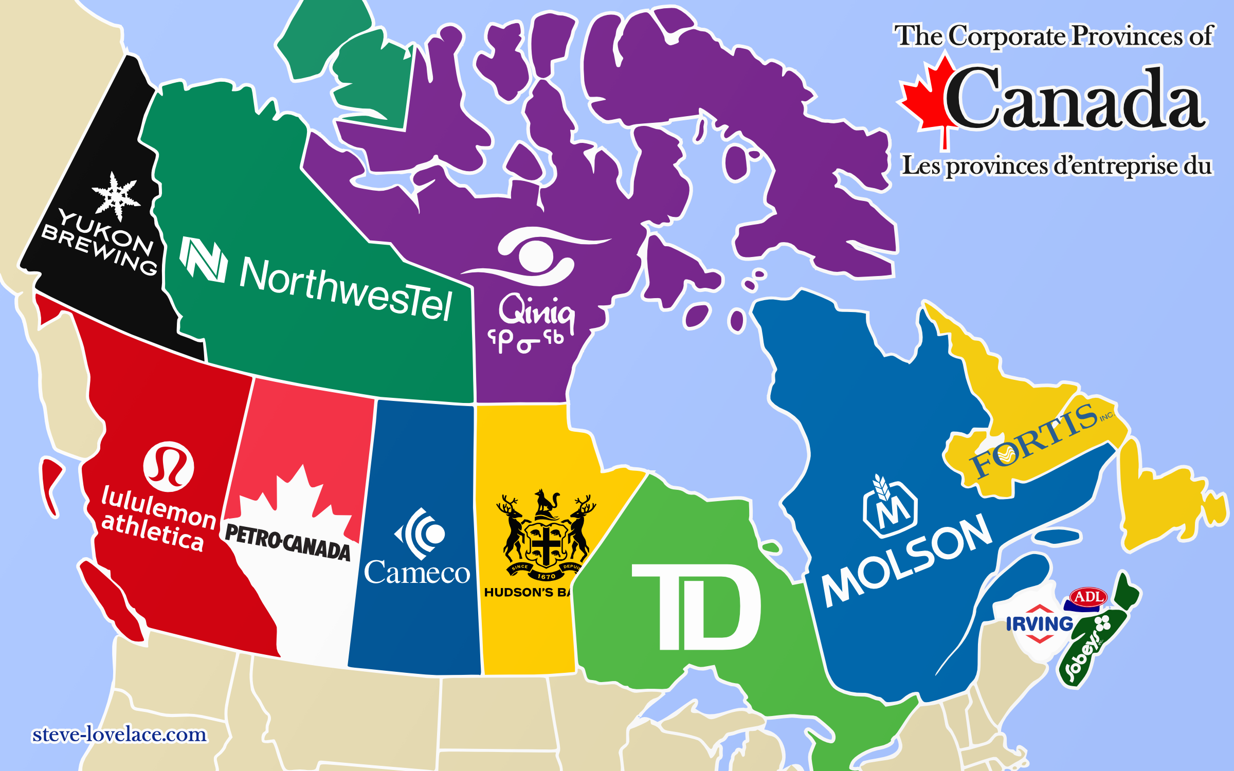 Corporate Provinces Of Canada 
