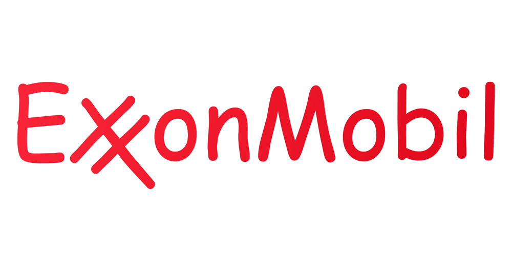 ExxonMobil Logo in Comic Sans
