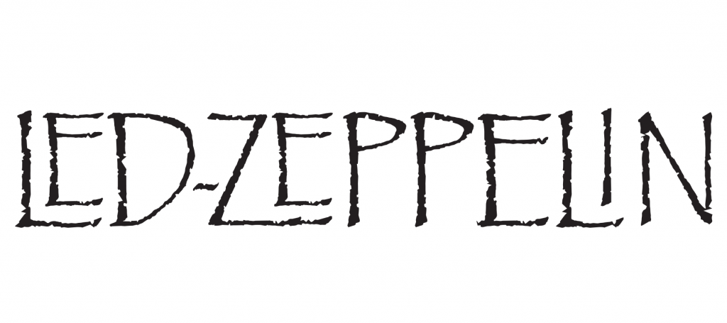 Led Zeppelin logo in Papyrus