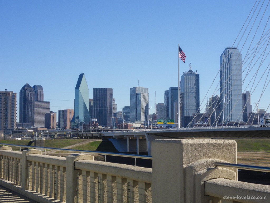 Dallas Skyline from Contiental Bridge