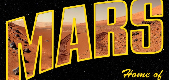 Welcome to Mars Postcard