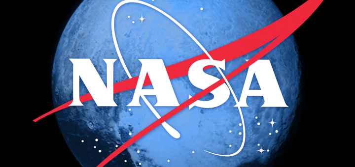 NASA Meatball Logo with Pluto
