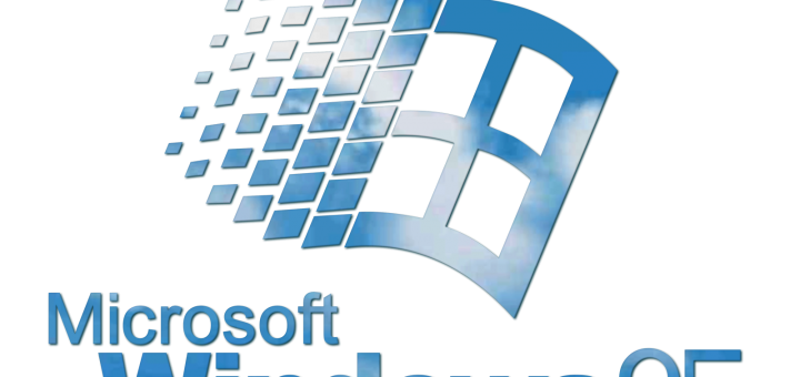 Windows 95 Logo with Clouds