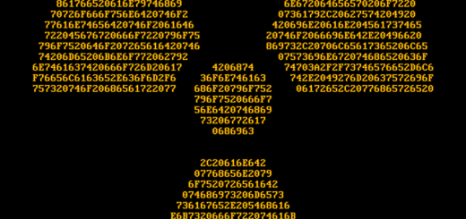 ASCII Art Radioactive Symbol