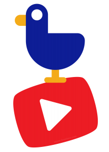 Kurz Gezagt-Style Bird on YouTube Logo