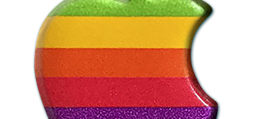 Rainbow Apple Badge