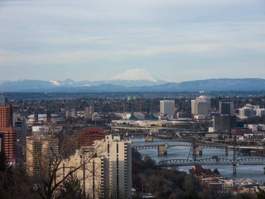 Mt. St. Helens and the Willamette River