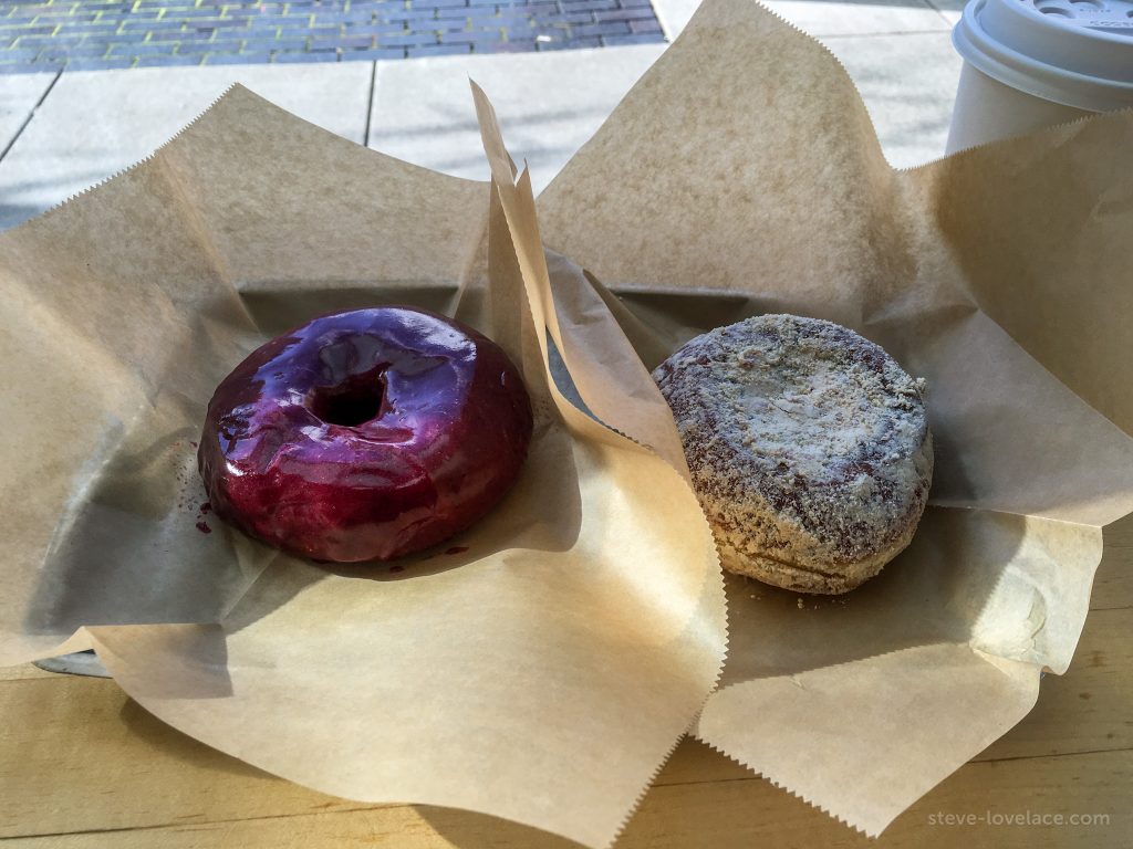 Blueberry and PBJ Donuts