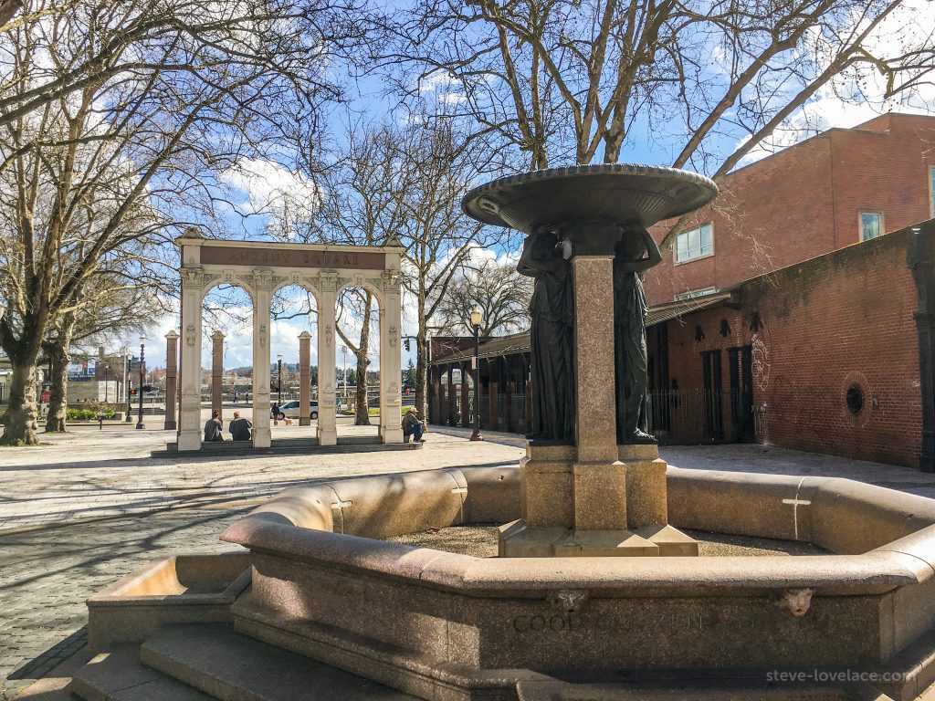 Skidmore Fountain and Ankeny Square